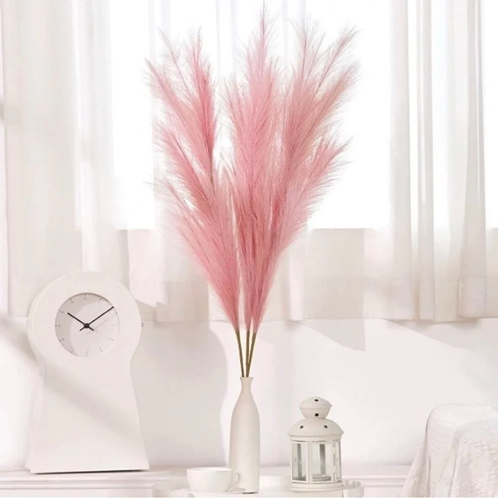 3 Pack Bundle | Pink Off ADJUSTABLE Artificial Large Faux PAMPAS